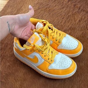 Nike Vibrant Orange and White Sneakers